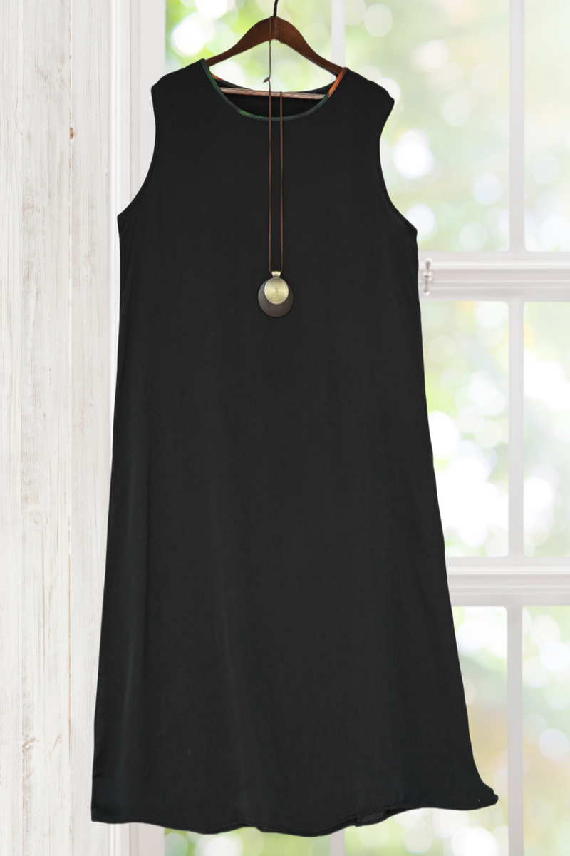 Stella Black Dress with Cardigan – Whisper Mint