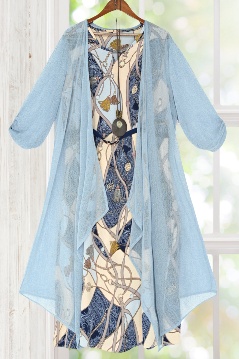 トップス and mary Jose knit cardigan set dress Cardigan & Midi Dress Set | Melie Bianco