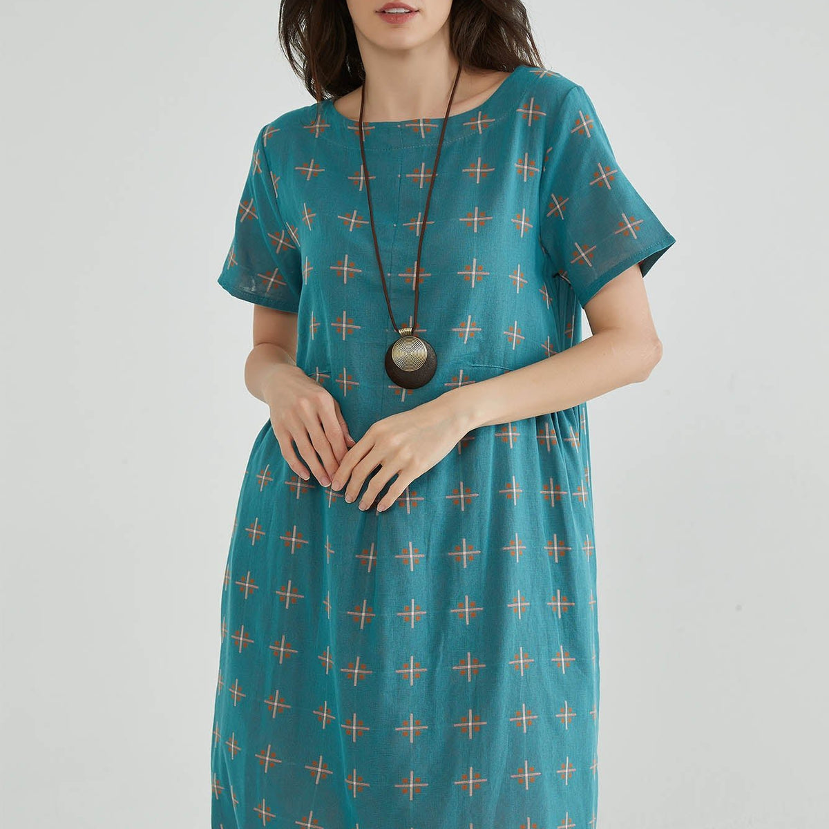 Women Cotton Gauze Dress – Whisper Mint