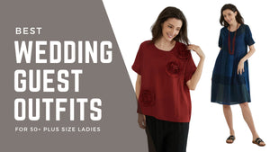 Elegant Plus Size Wedding Guest Outfits for Women Over 50