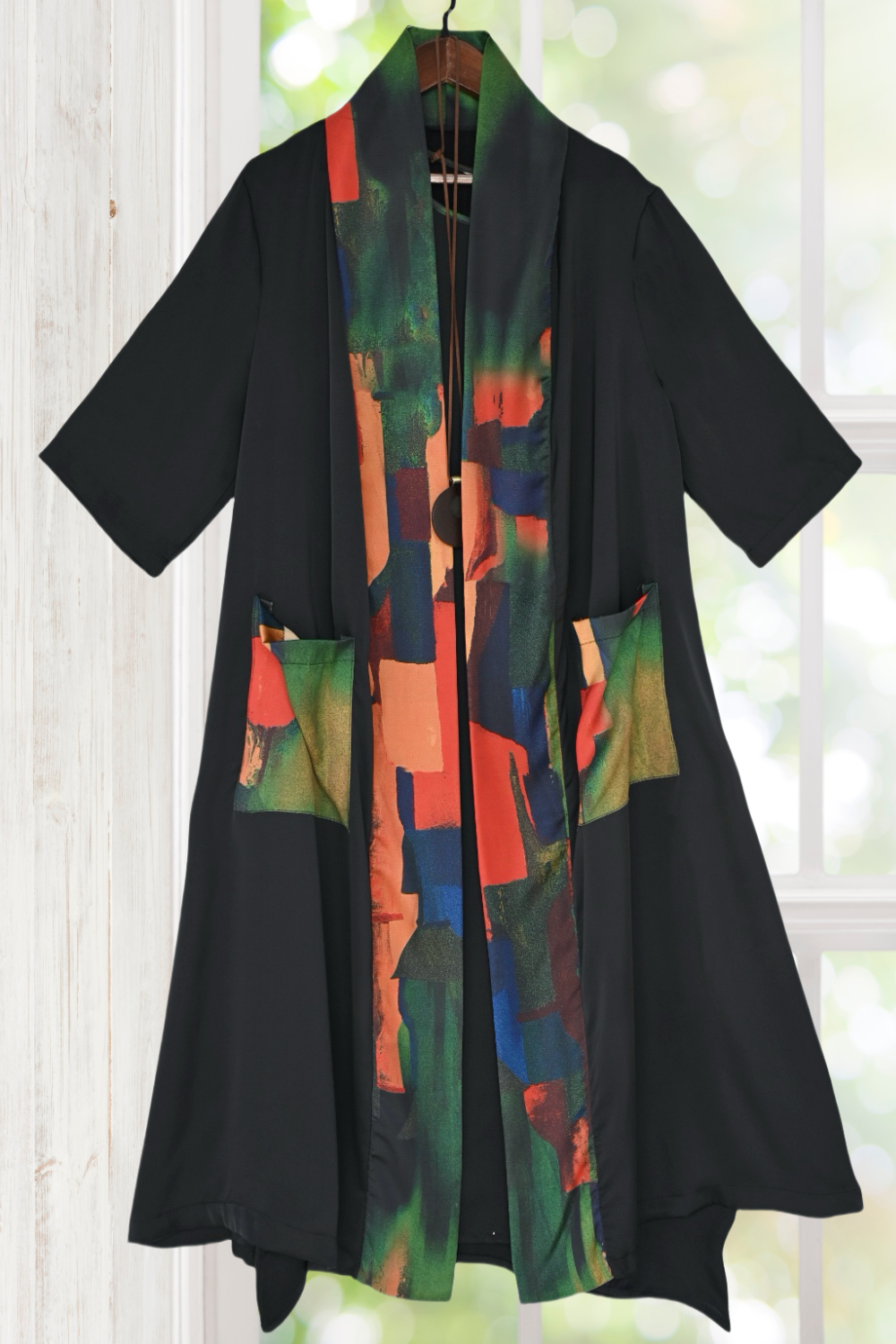 Stella Black Dress with Cardigan