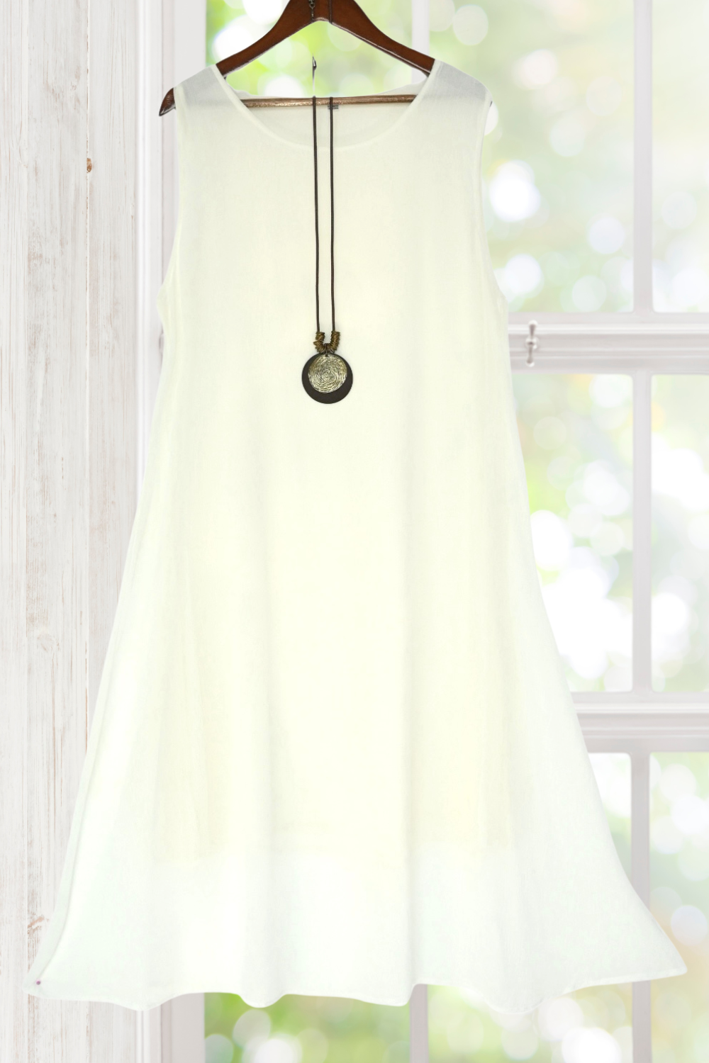 Arabella White Dress with Pink Cardigan Set