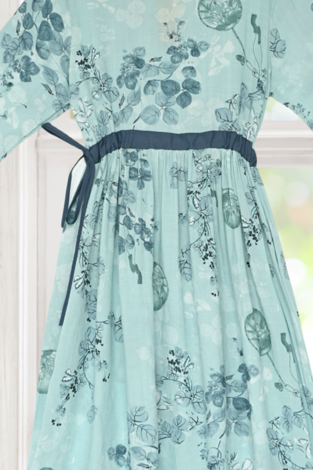 Sophie Half Sleeves Floral Cotton Dress