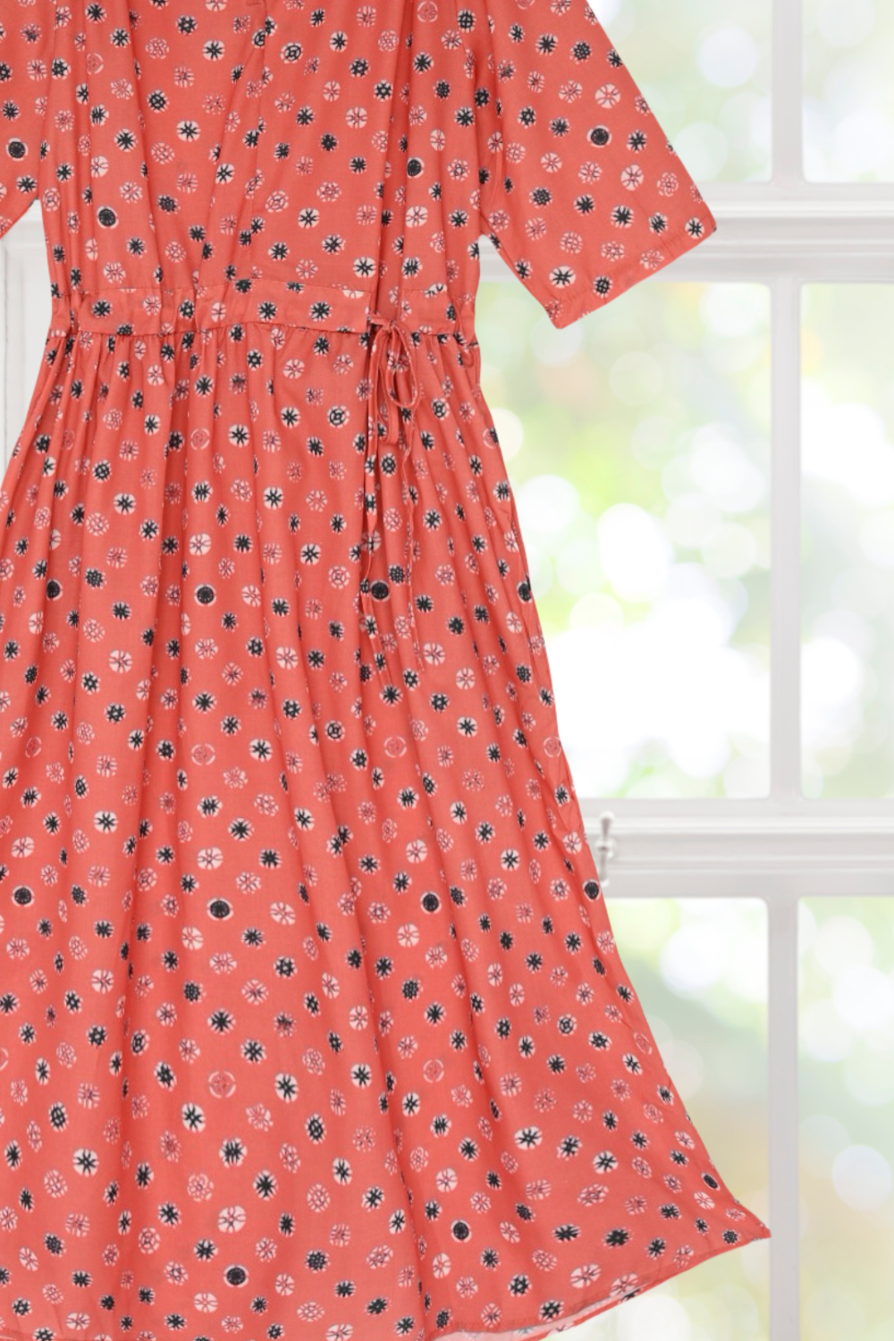Celeste Light Weight Cotton Print Dress – Whisper Mint