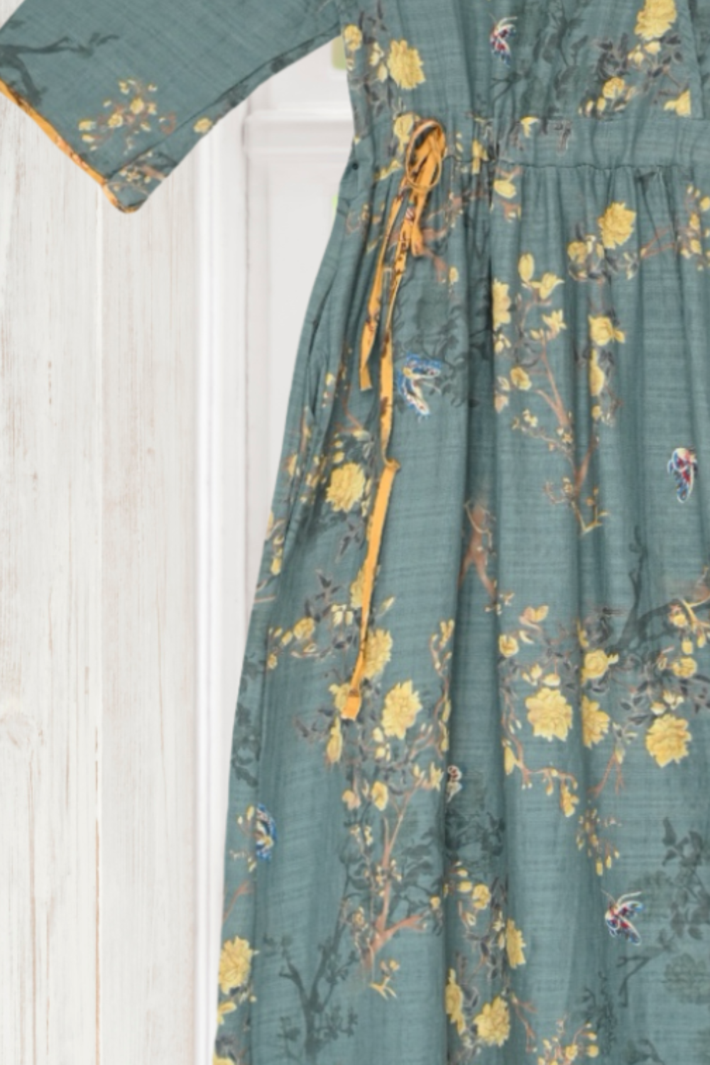 Clara Light Cotton Floral Dress Whisper Mint Clara Light Cotton Floral Dress Whisper Mint