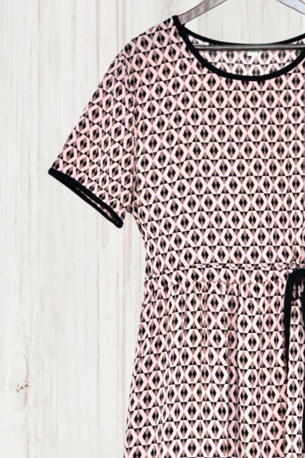 Beatrice Pink Geo Print Dress