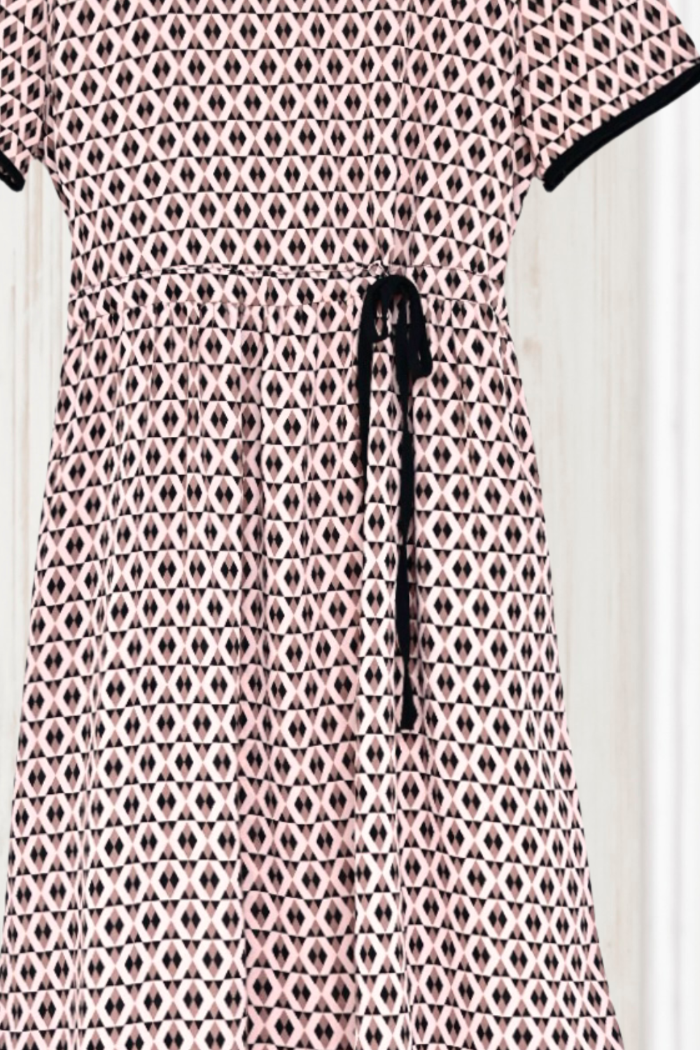 Beatrice Pink Geo Print Dress