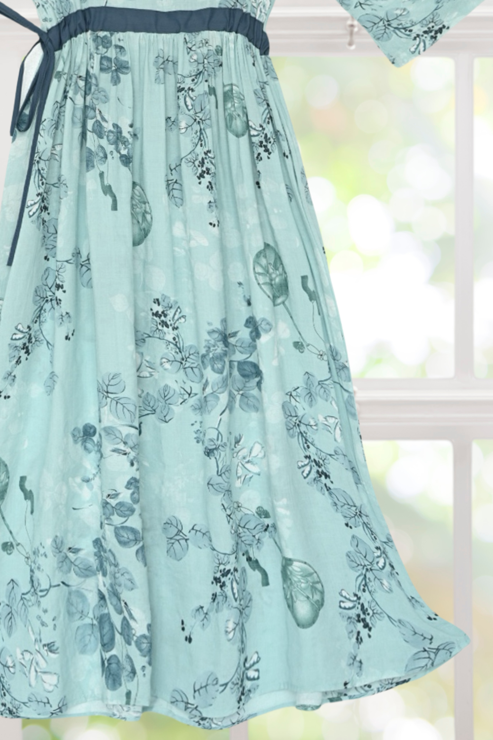 Sophie Half Sleeves Floral Cotton Dress