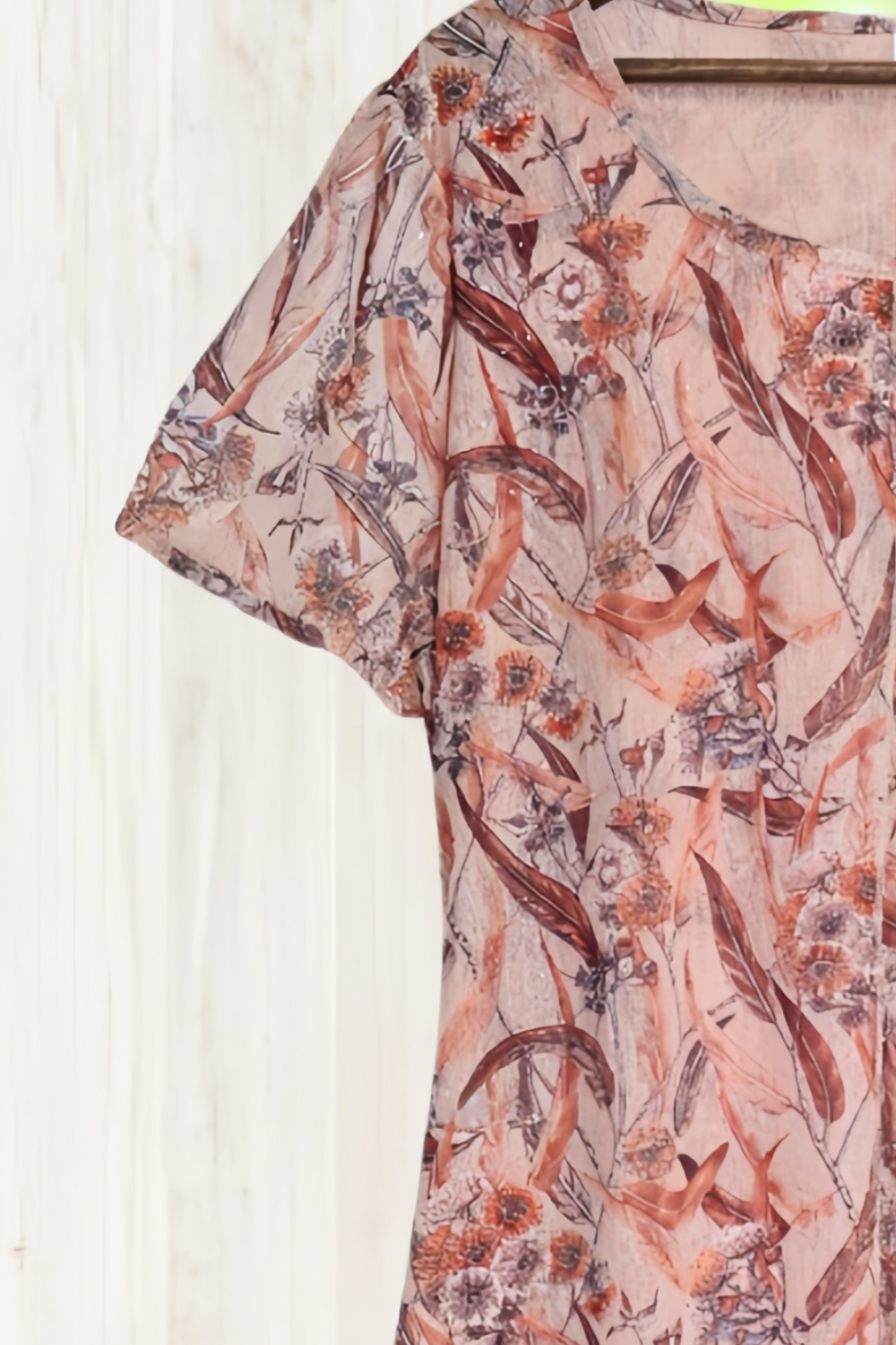 Clara Floral Print Dress with Short Sleeves