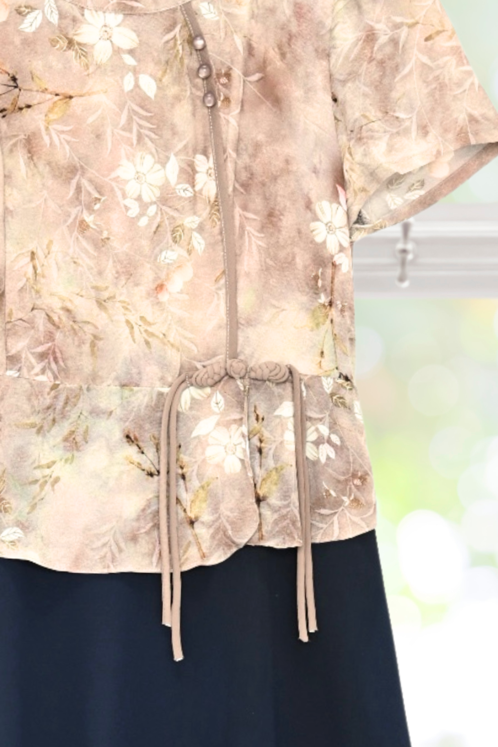 Evelyn Frog Button Dress