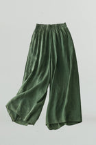 Linen Wide-Leg Pants (Petite)