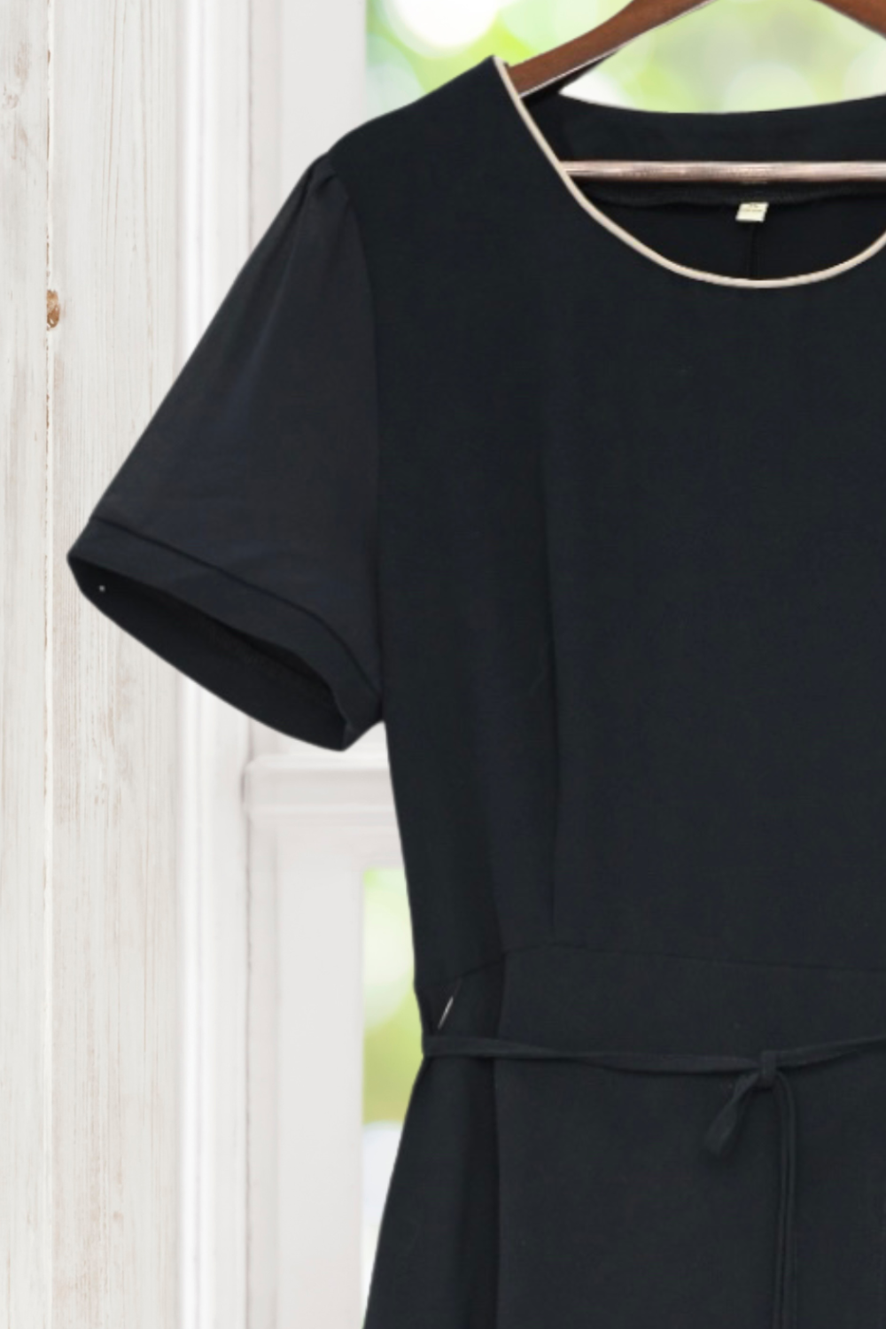 Florence Navy Blue Semi Formal Dress with Pleats