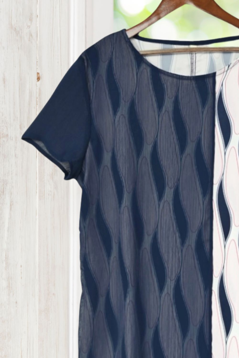 Amelia Navy Blue Chiffon Dress