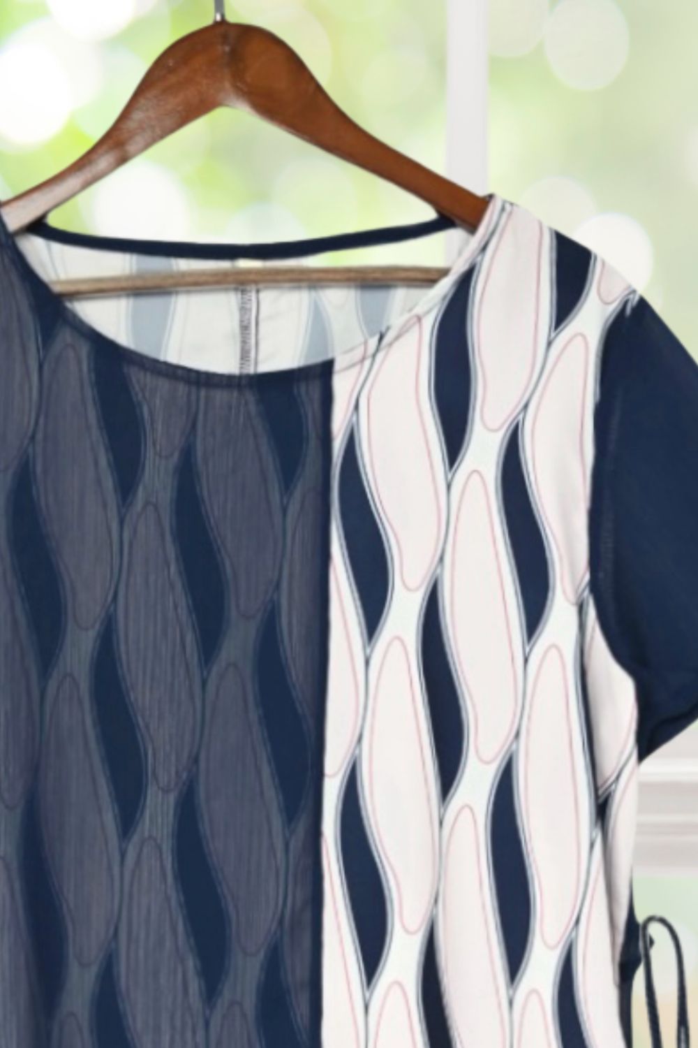 Amelia Navy Blue Chiffon Dress