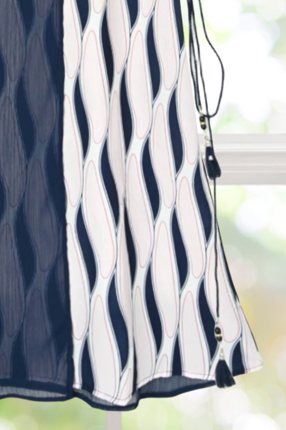 Amelia Navy Blue Chiffon Dress