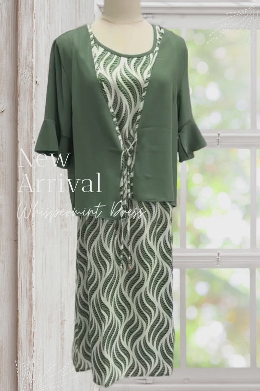 Virginia Tank Dress with Cardigan Set