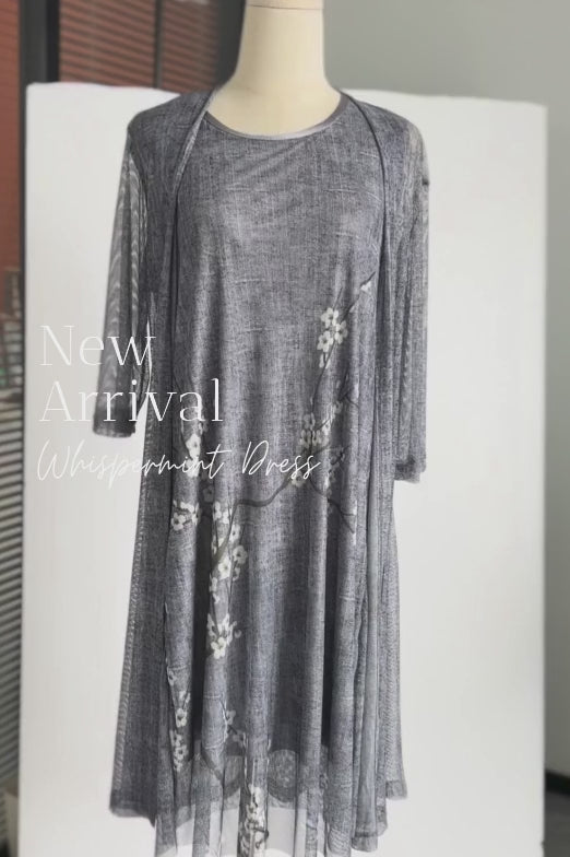 Susan Gray Lcae Two Pieces Dress with Cardigan Set