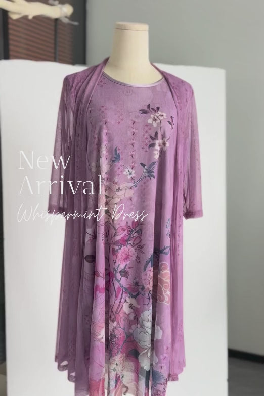 Jane Lavender Two Pieces Dress