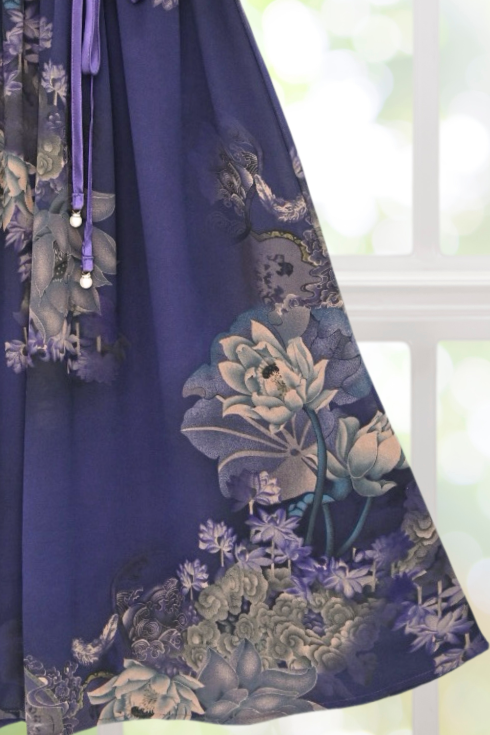 Isabella Purple Floral Dress Short Sleeves