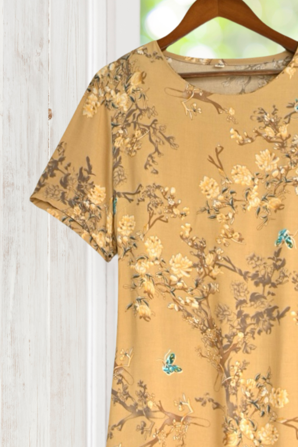 Eleanor Yellow Floral Print Dress