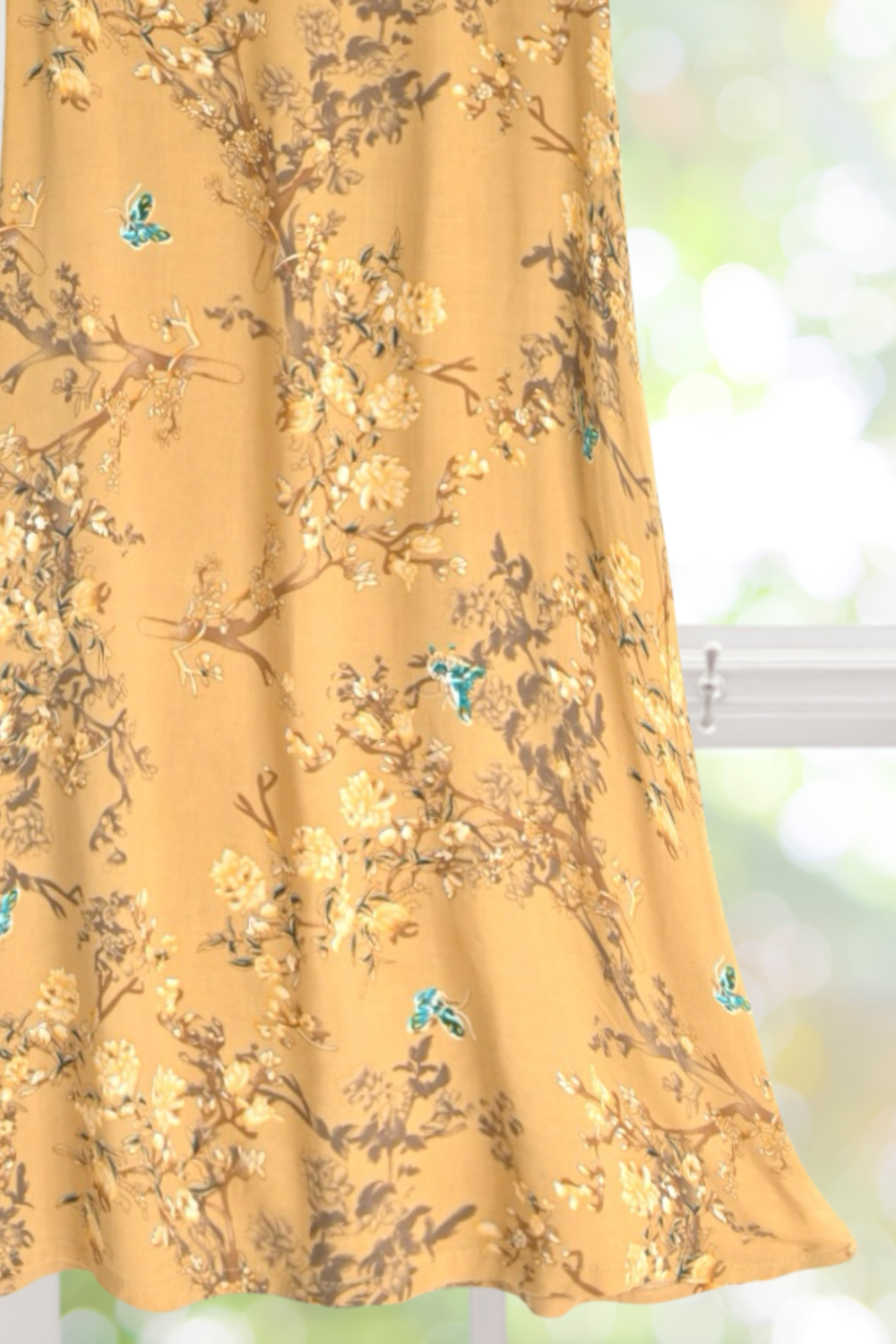 Eleanor Yellow Floral Print Dress